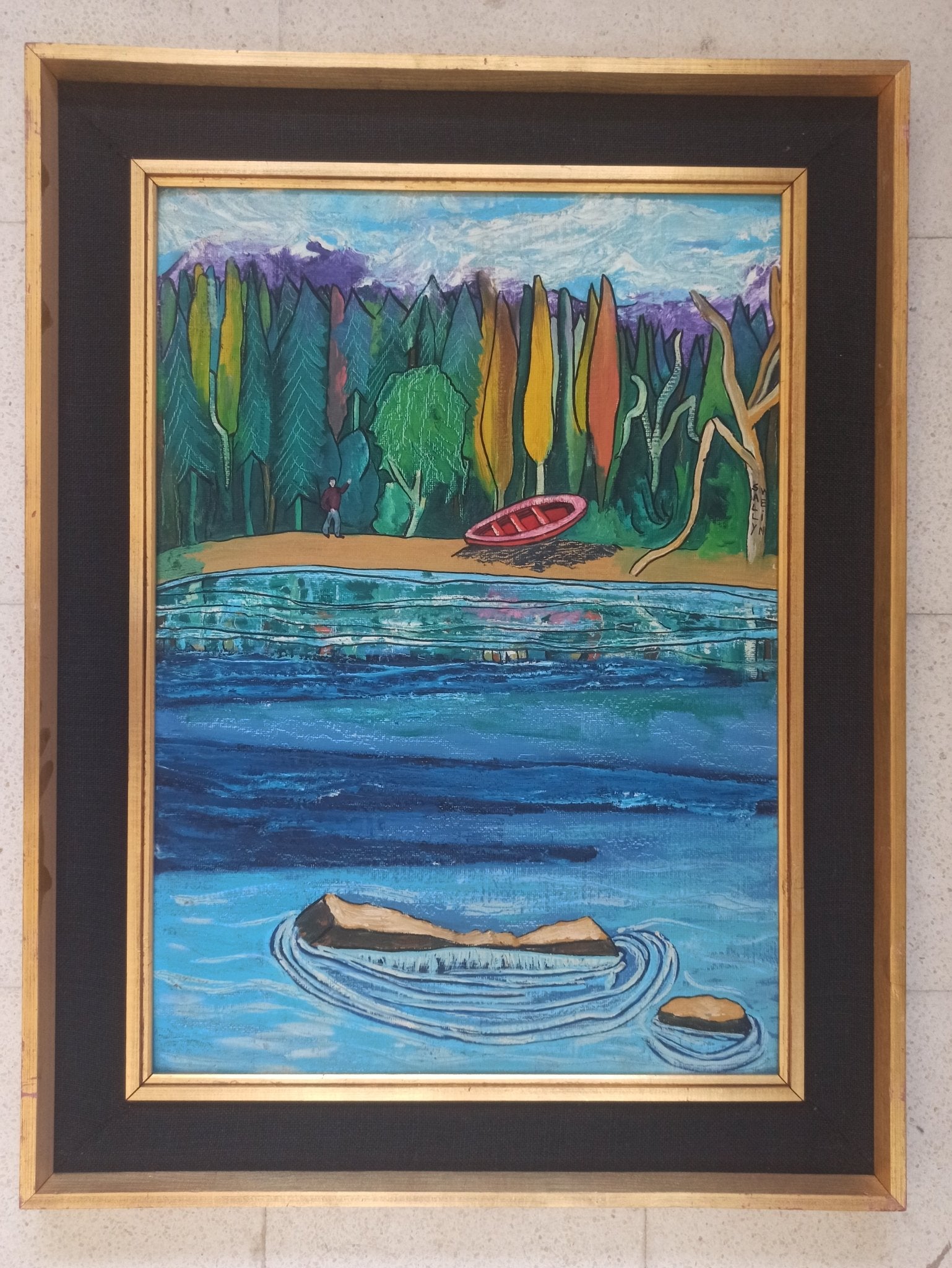 cuadro original de vendor Sally Weintraub - Paisaje de Bariloche arte contemporáneo en Gaudifond