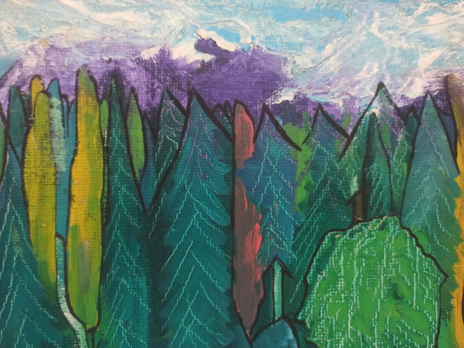 cuadro original de vendor Sally Weintraub - Paisaje de Bariloche arte contemporáneo en Gaudifond